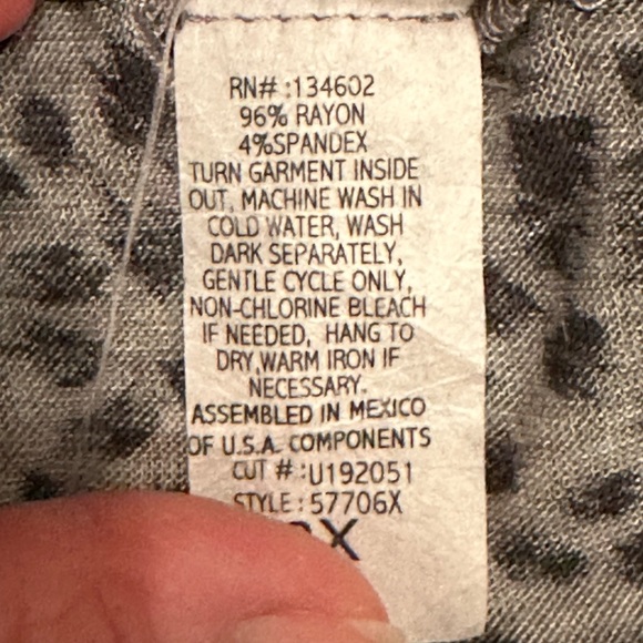 Lavish Plus Wrap Open Light Cardigan Animal Print Long Sleeve 2X - Picture 3 of 3